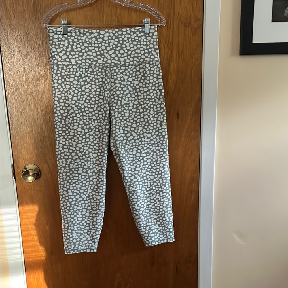 Ellie sage green and White Patterned Pants